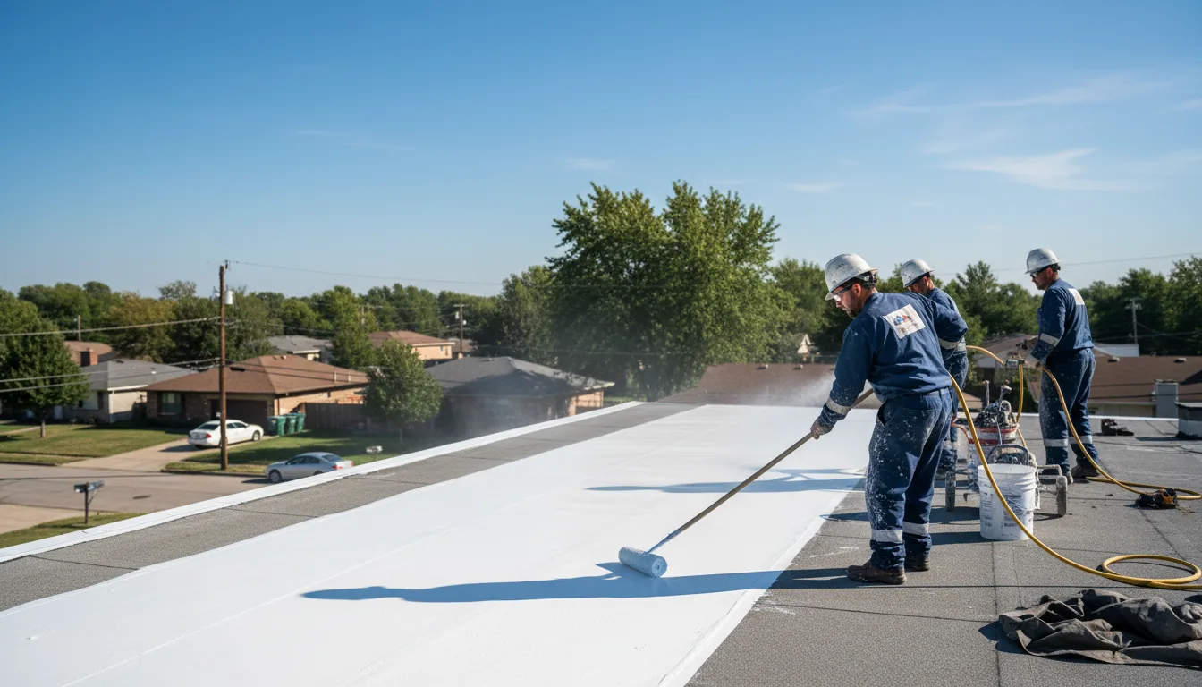 Commercial roof coating in Mendon, MI near me